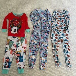 Bundle of Larkspur, Disney and Baby Gap pajamas